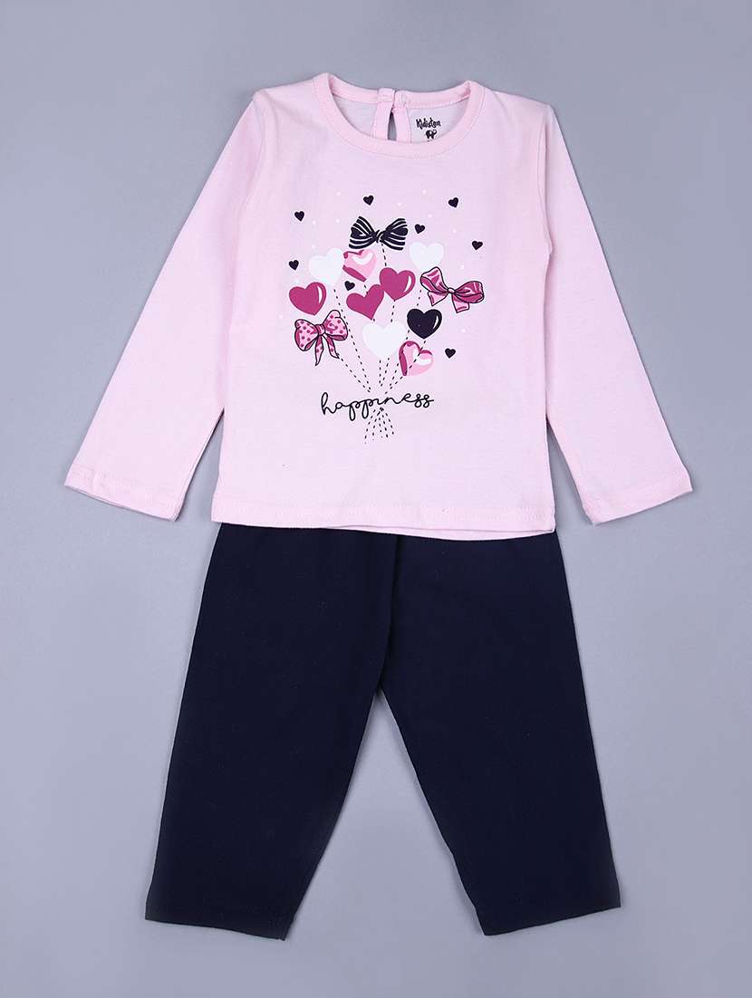 girls pack of 2 printed full length set - 21341755 -  Standard Image - 2