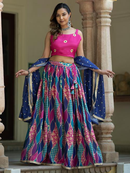 women semi-stitched lehenga choli with dupatta - 21342270 -  Standard Image - 0