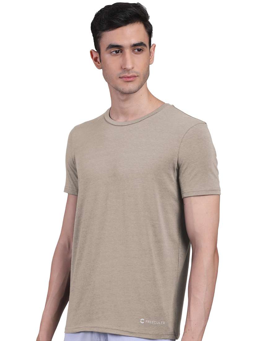 men round neck plain t-shirt