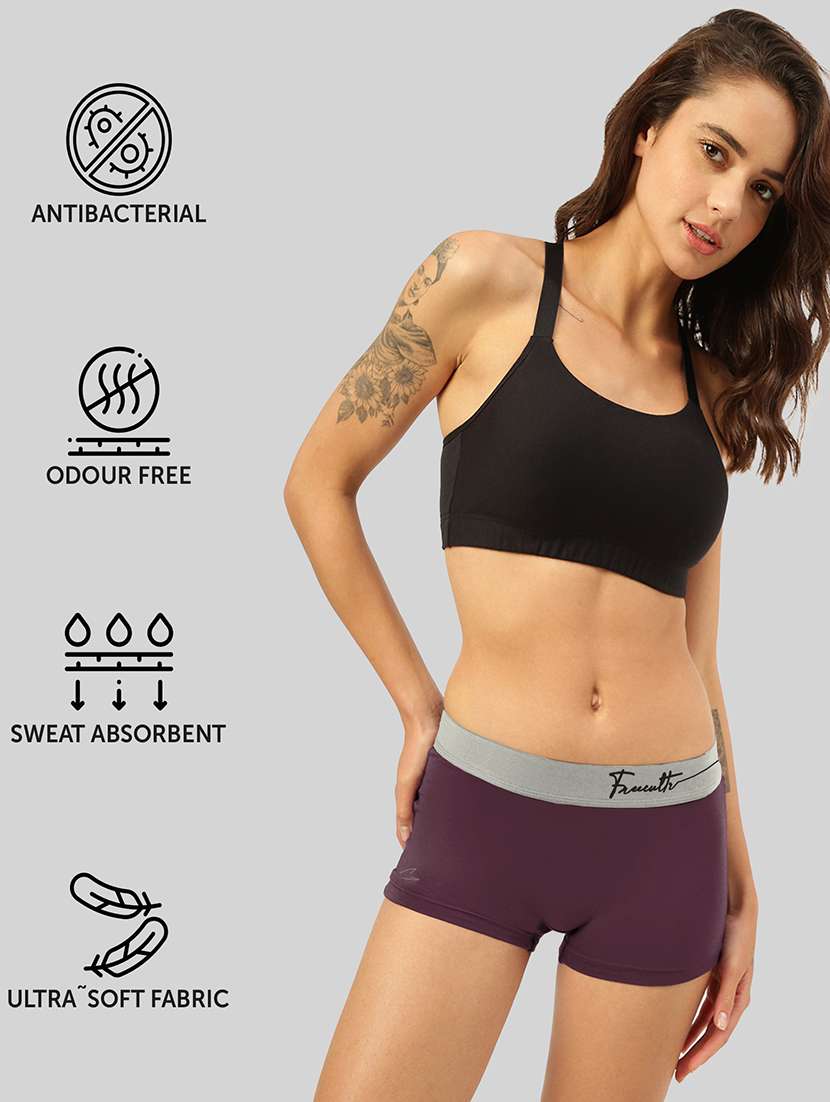 women solid modal boy shorts panty - 21343190 -  Standard Image - 2