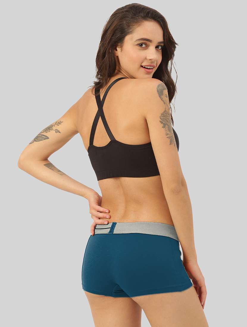 women's solid boy shorts combo - 21343206 -  Standard Image - 2