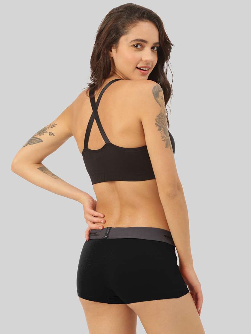 women's solid boy shorts panty combo - 21343301 -  Standard Image - 2