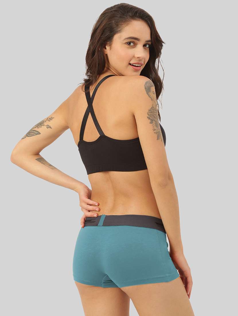 women's solid boy shorts panty combo - 21343310 -  Standard Image - 2