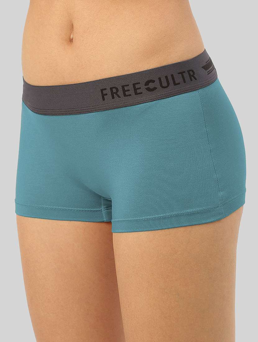 women solid boy shorts panty