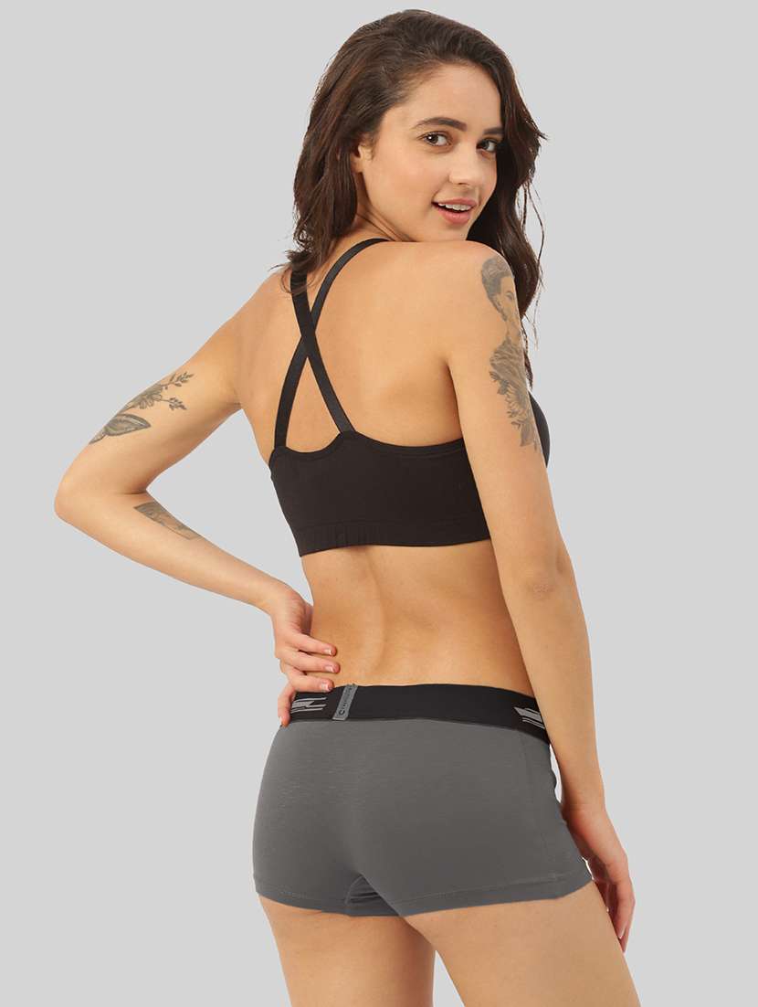 women's solid boy shorts panty combo - 21343327 -  Standard Image - 2