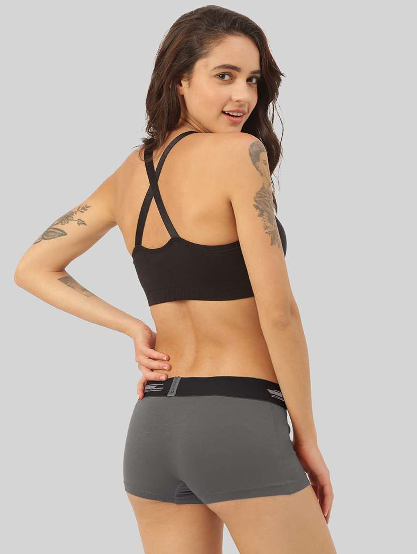 women's solid boy shorts panty combo - 21343332 -  Standard Image - 2