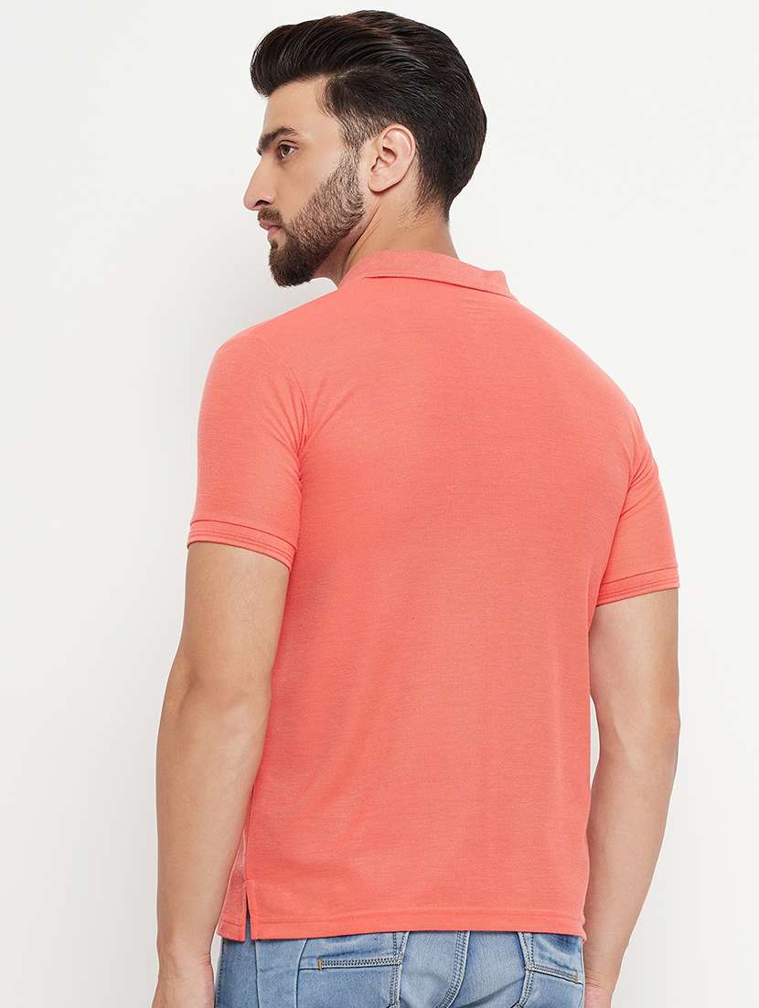 men polo neck placement print t-shirt - 21343907 -  Standard Image - 2
