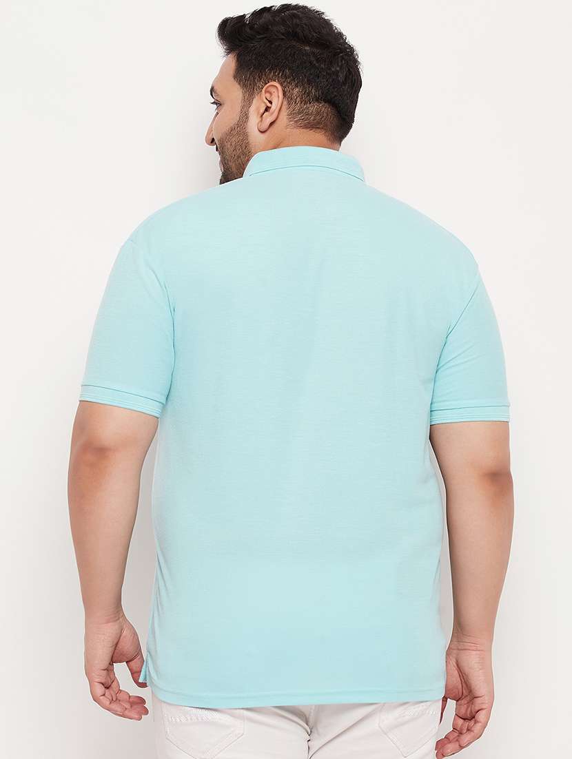 men polo neck placement print t-shirt - 21343915 -  Standard Image - 2