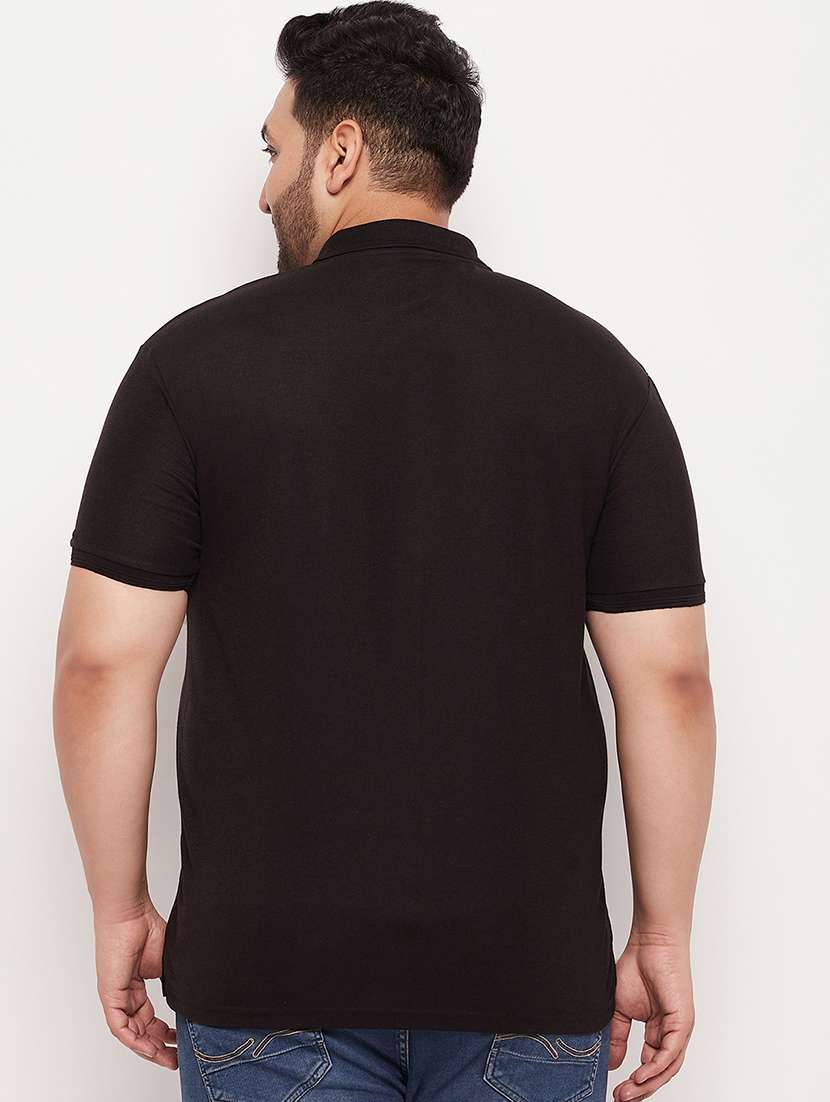 men polo neck solid t-shirt - 21343917 -  Standard Image - 2
