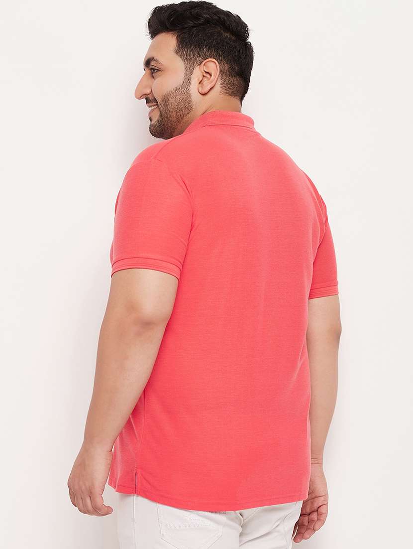 men polo neck solid t-shirt - 21343918 -  Standard Image - 2