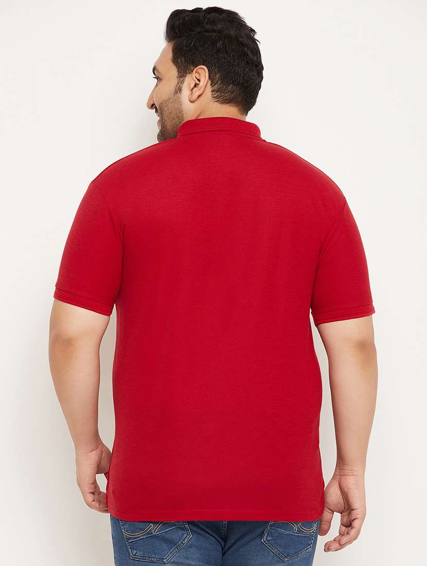 men solid cotton polo t-shirt - 21343920 -  Standard Image - 2