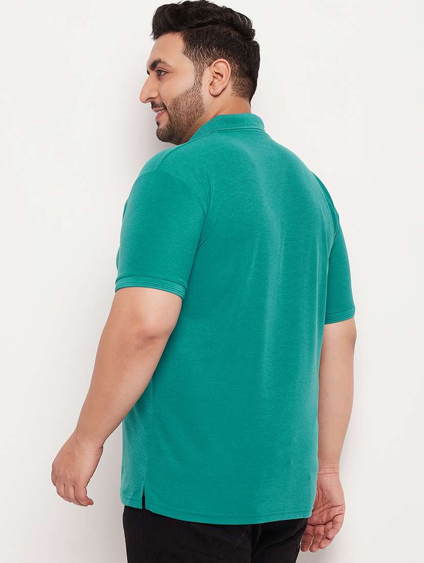 men polo neck placement print t-shirt - 21343929 -  Standard Image - 2