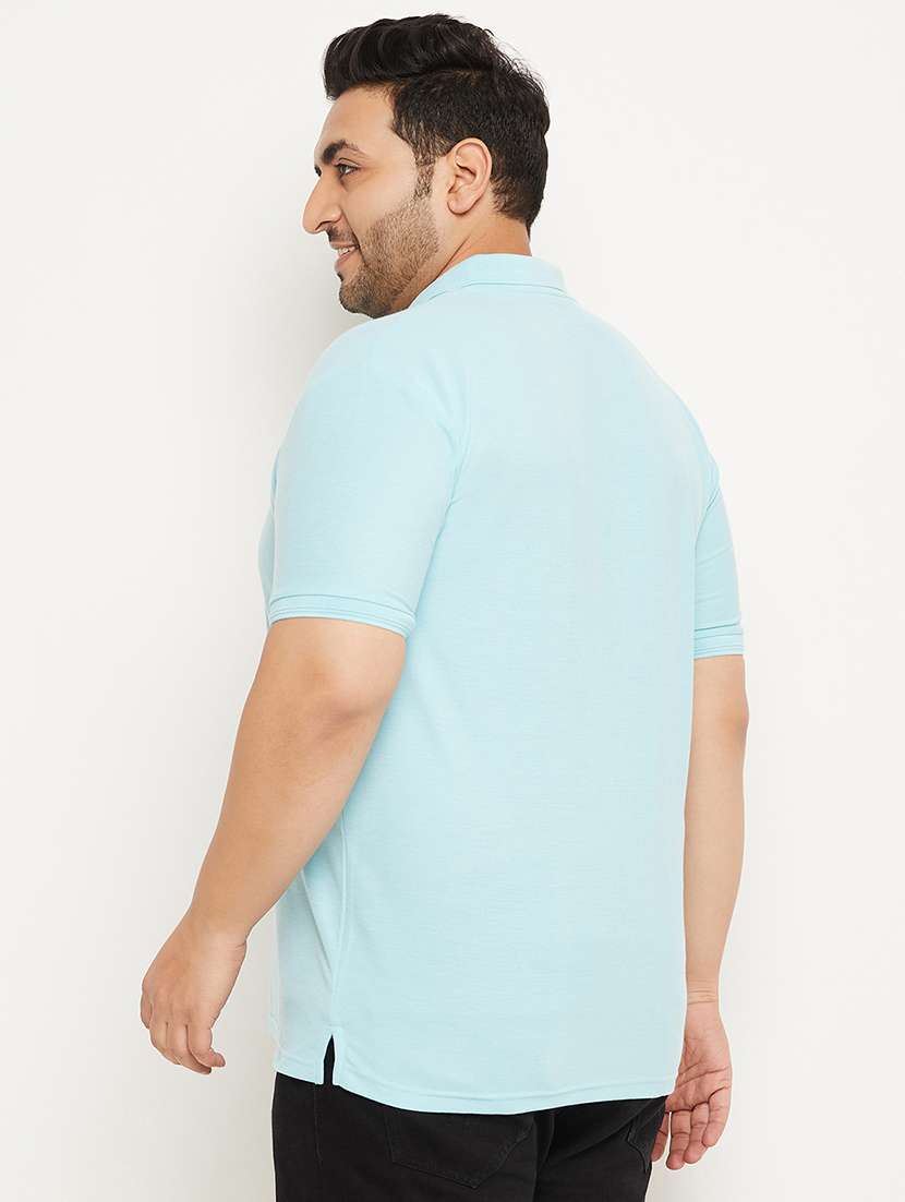 men polo neck placement print t-shirt - 21343930 -  Standard Image - 2