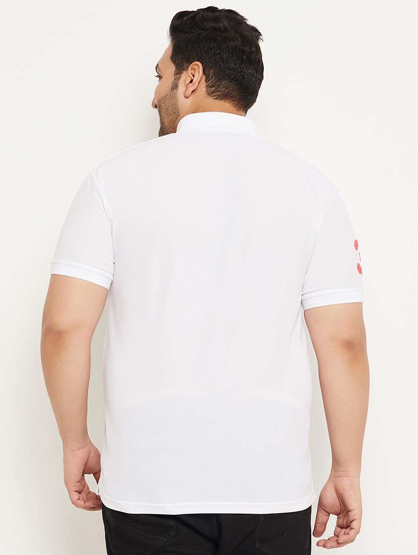 men polo neck placement print t-shirt - 21343937 -  Standard Image - 2
