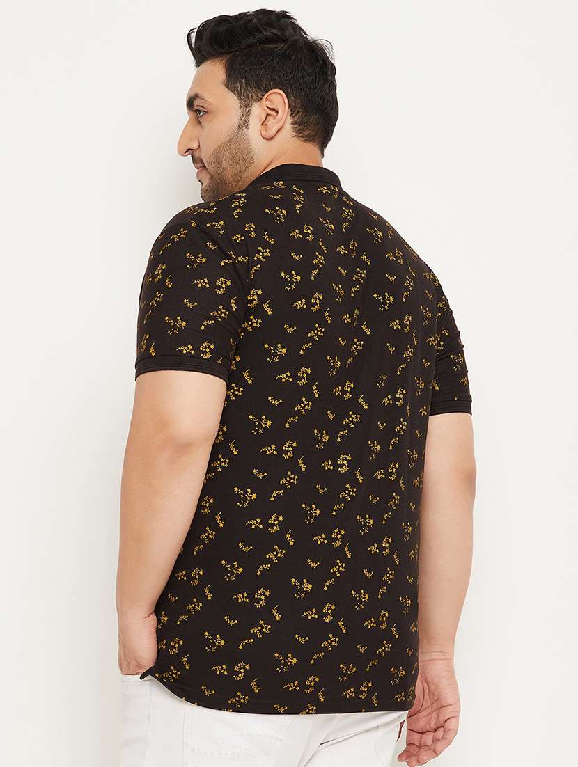 men plus size all over print polo t-shirt - 21343955 -  Standard Image - 2