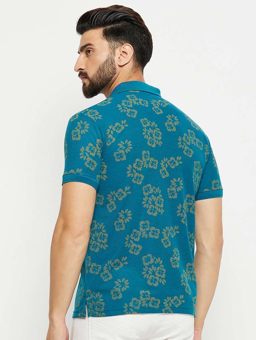 men polo neck printed t-shirt - 21343977 -  Standard Image - 2