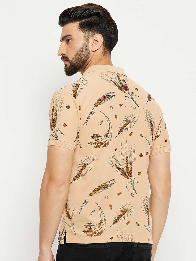 men polo neck printed t-shirt - 21343983 -  Standard Image - 2