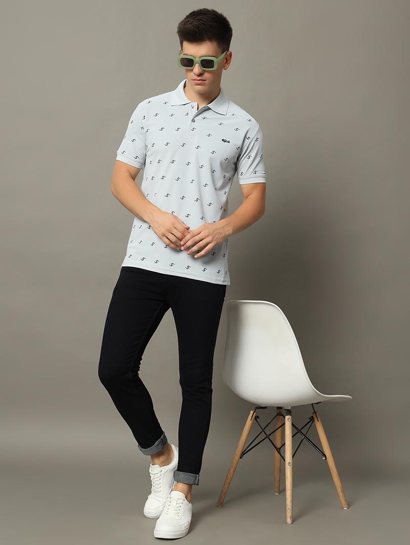 men printed polo t-shirt - 21344245 - Standard Image - 2