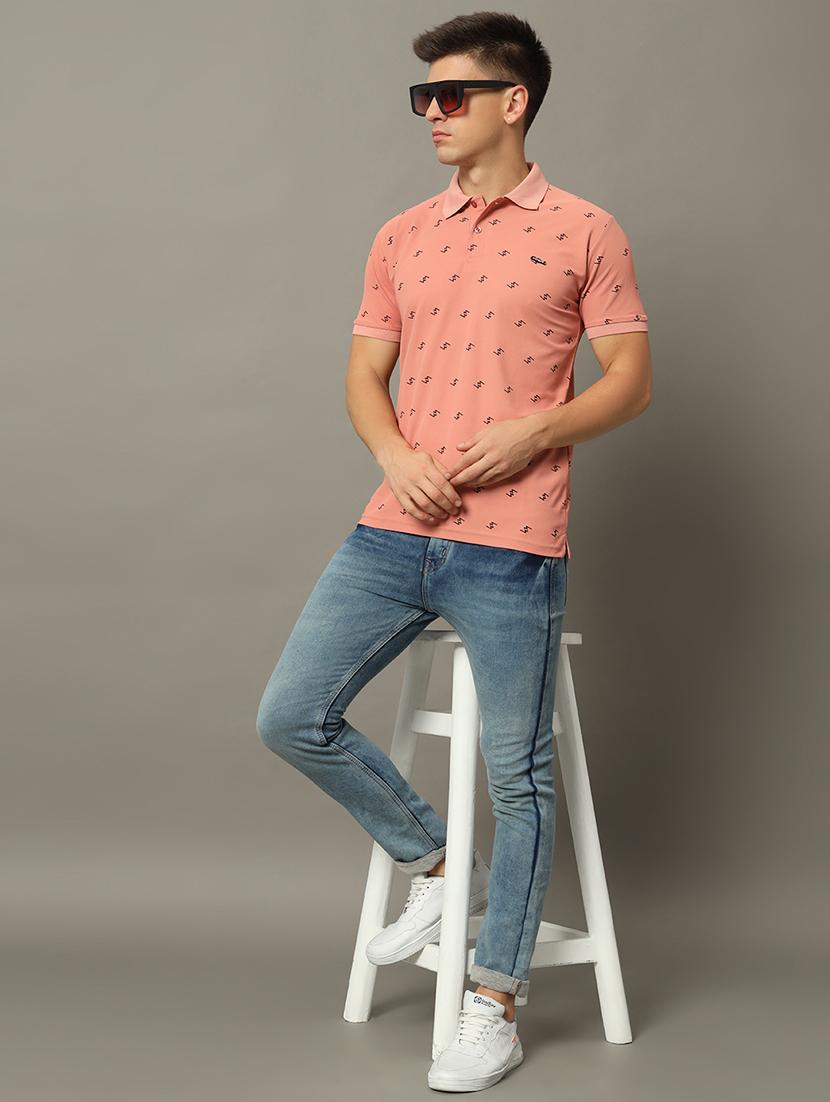 men all over printed polo t-shirt - 21344248 - Standard Image - 2