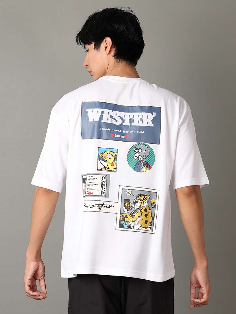 men printed short sleeves t-shirt - 21344476 -  Standard Image - 2