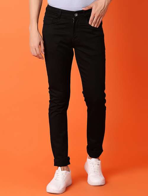 men solid mid rise slim fit jean - 21344532 - Standard Image - 0