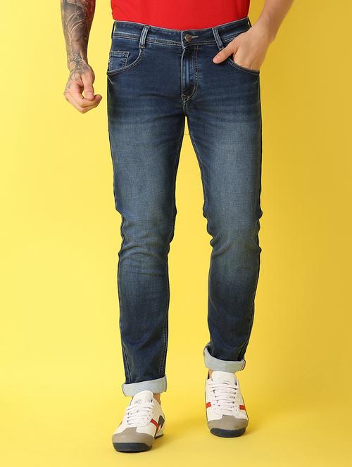 men mid rise plain jeans - 21344562 - Standard Image - 0