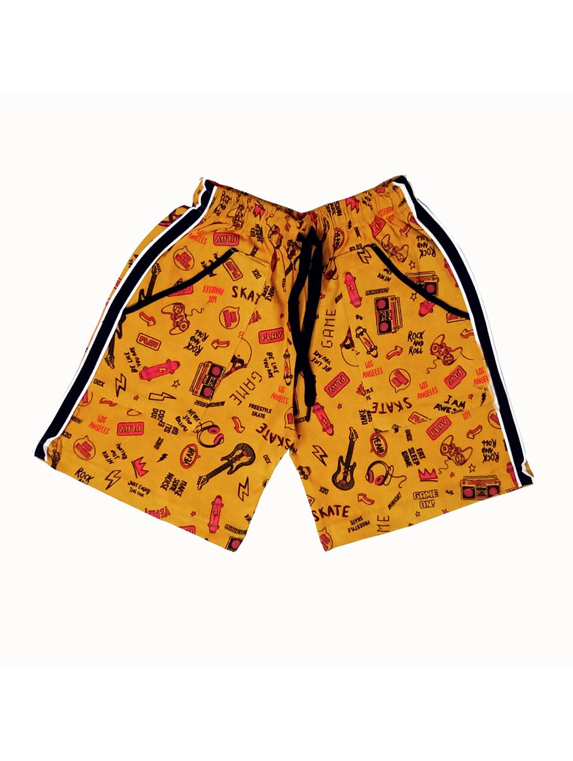 kids pack of 4 printed shorts - 21345128 - Standard Image - 2