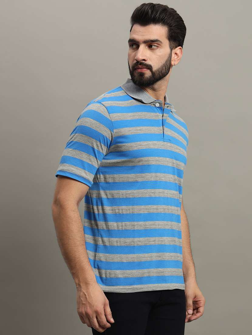 men striped polo t-shirt
