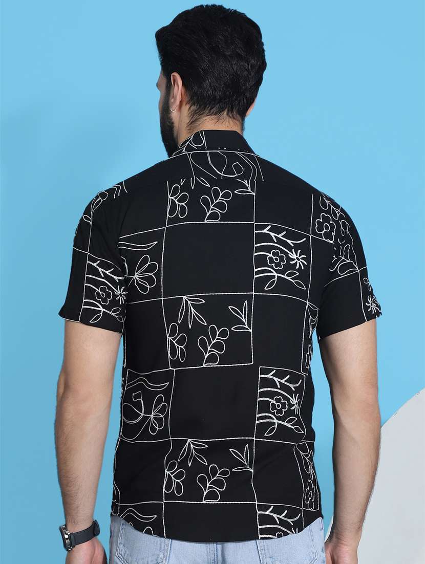 men printed cotton casual shirt - 21345410 -  Standard Image - 2