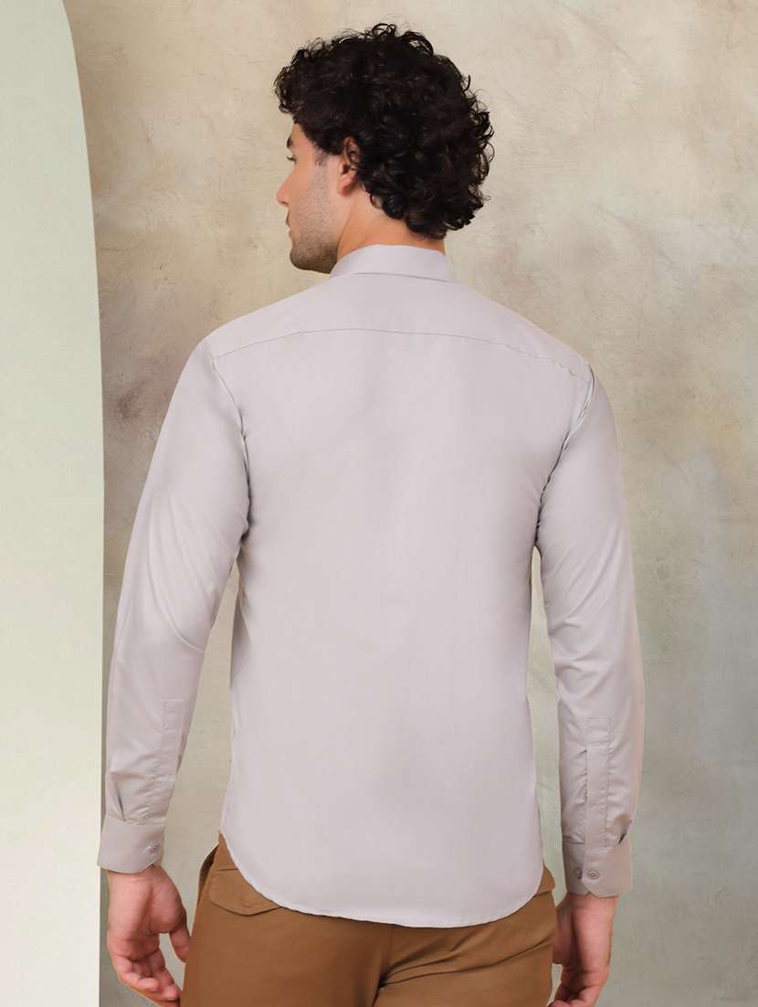 men solid cotton casual shirt - 21345413 -  Standard Image - 2