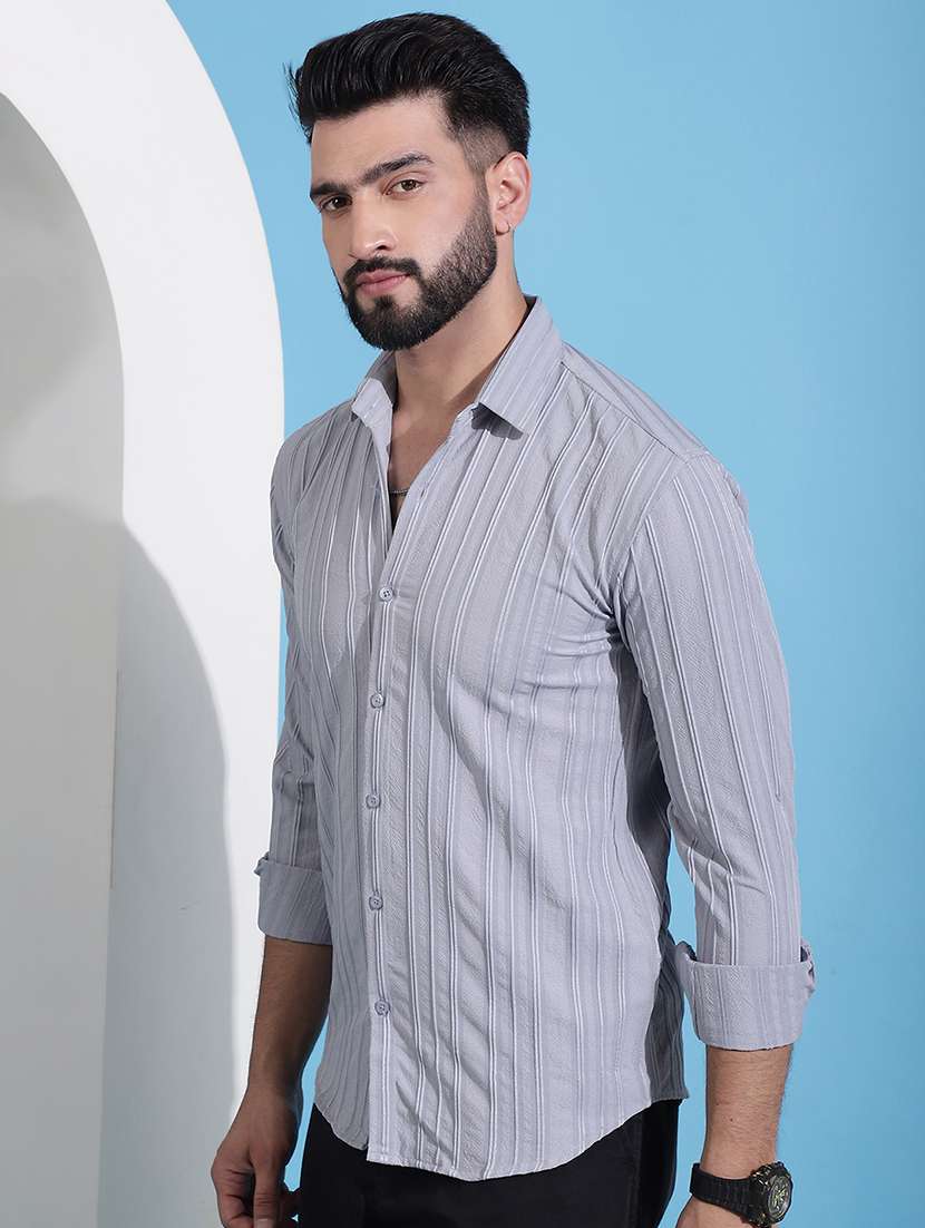 men self design casual shirt - 21345434 - Standard Image - 2