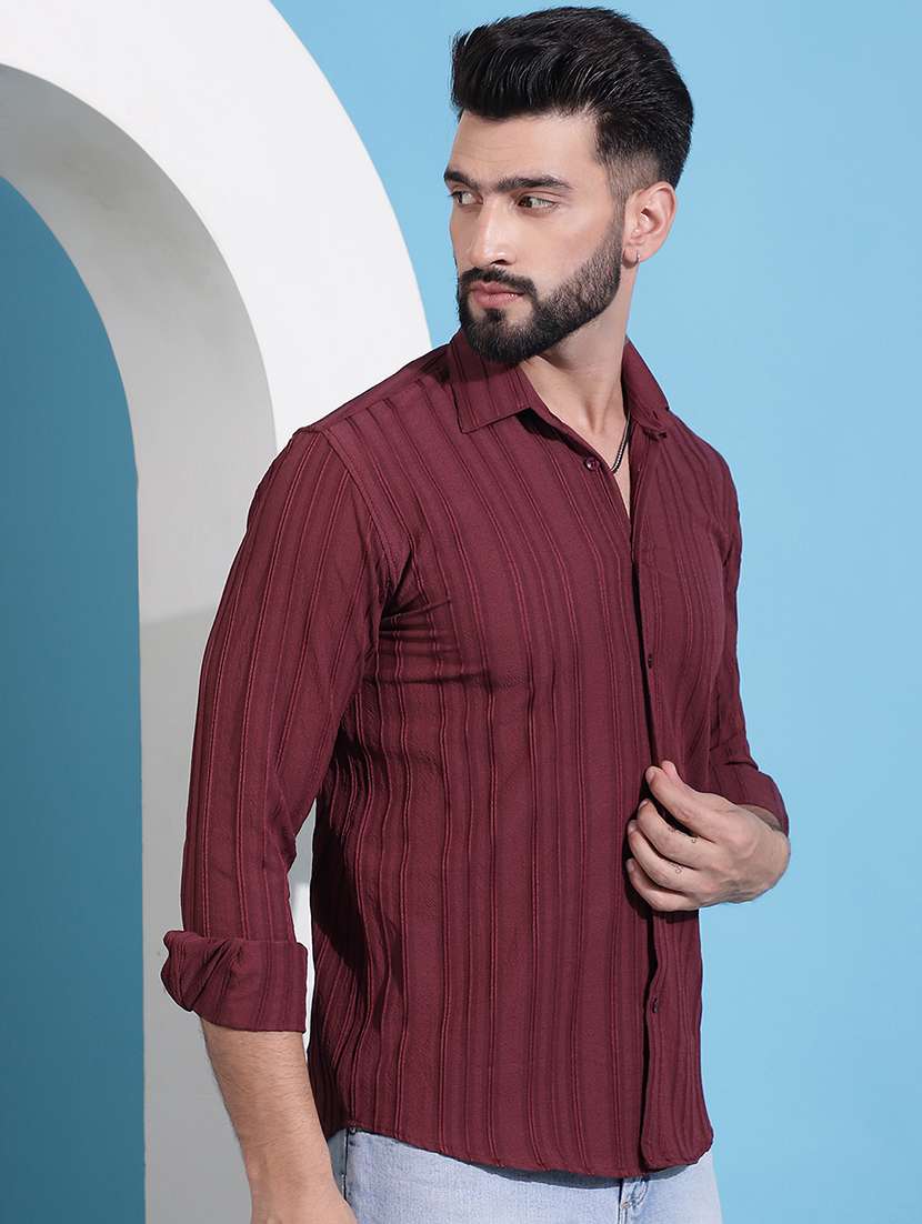 men self design casual shirt - 21345435 -  Standard Image - 2