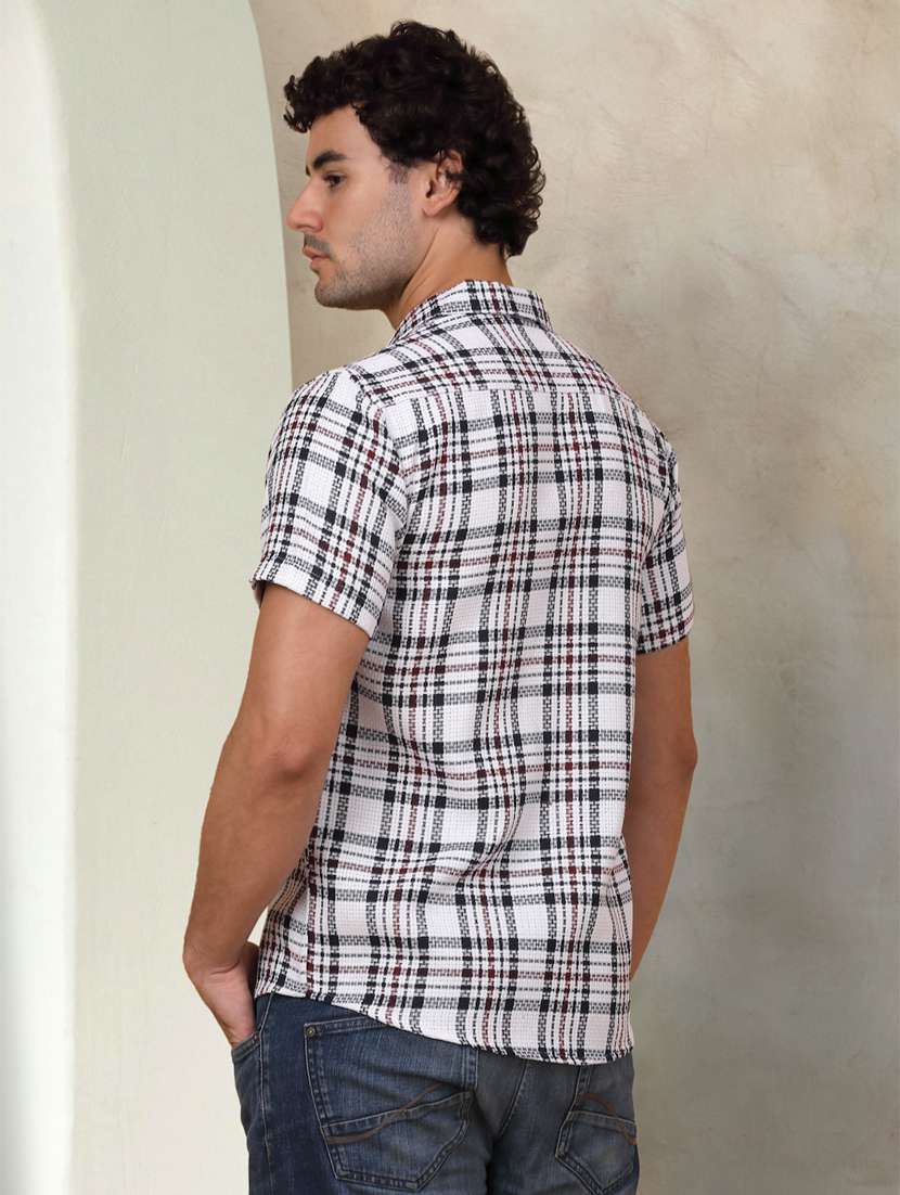men checkered cotton casual shirt - 21345448 -  Standard Image - 2