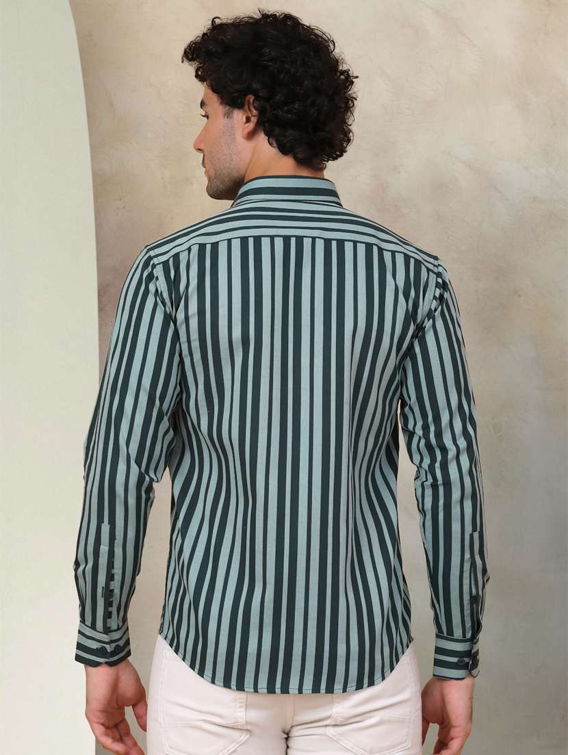 men striped cotton casual shirt - 21345450 -  Standard Image - 2