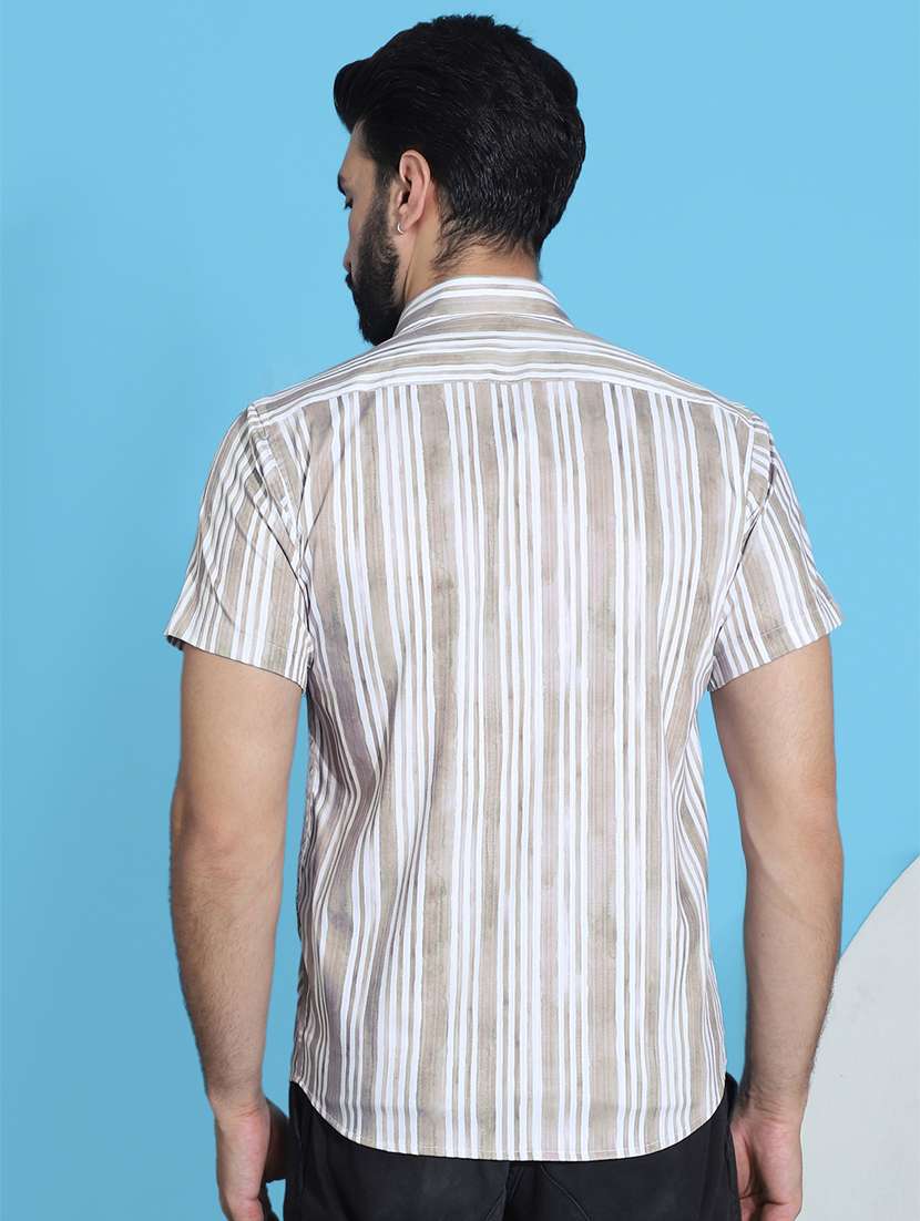 men striped cotton casual shirt - 21345452 -  Standard Image - 2