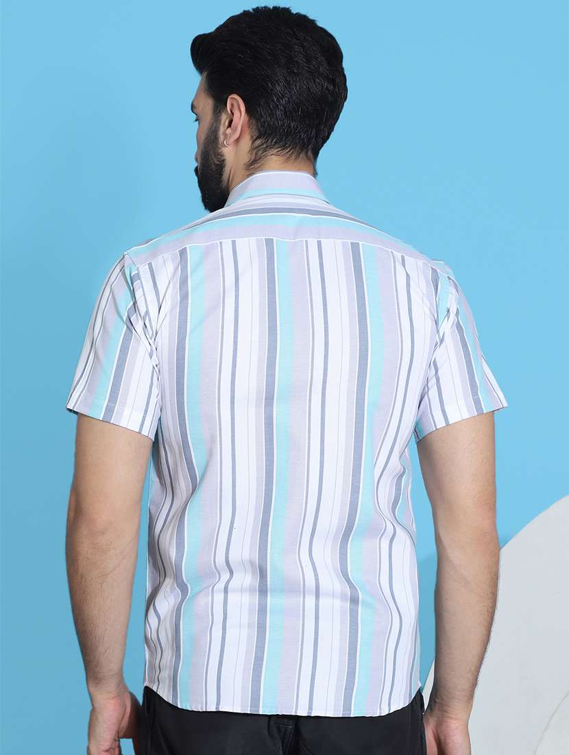 men striped cotton casual shirt - 21345465 -  Standard Image - 2