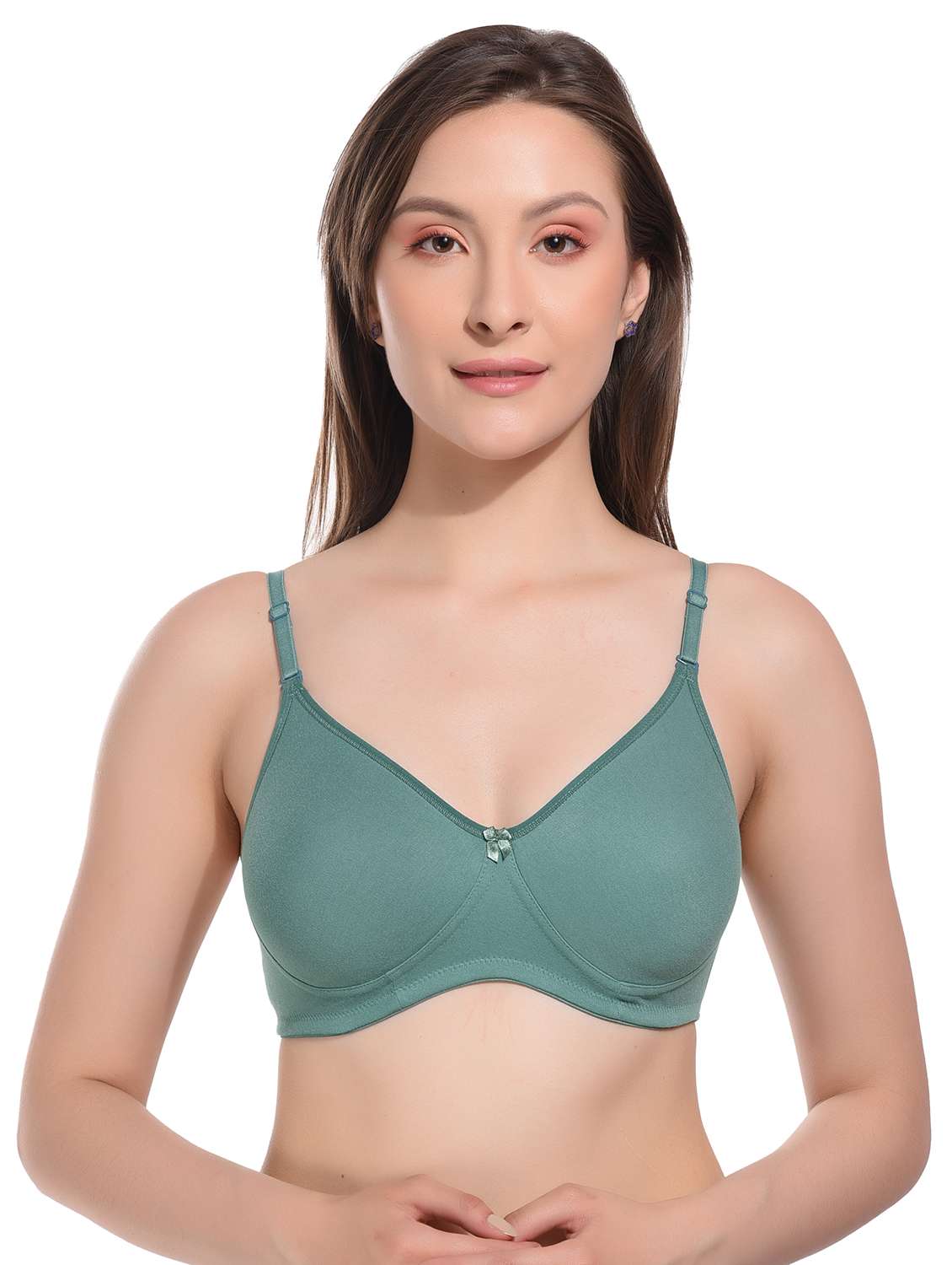 women solid lightly padded t-shirt bra