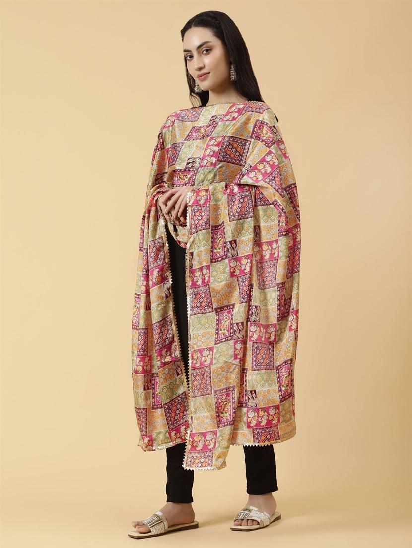 women multi color printed dupatta - 21345589 -  Zoom Image - 0