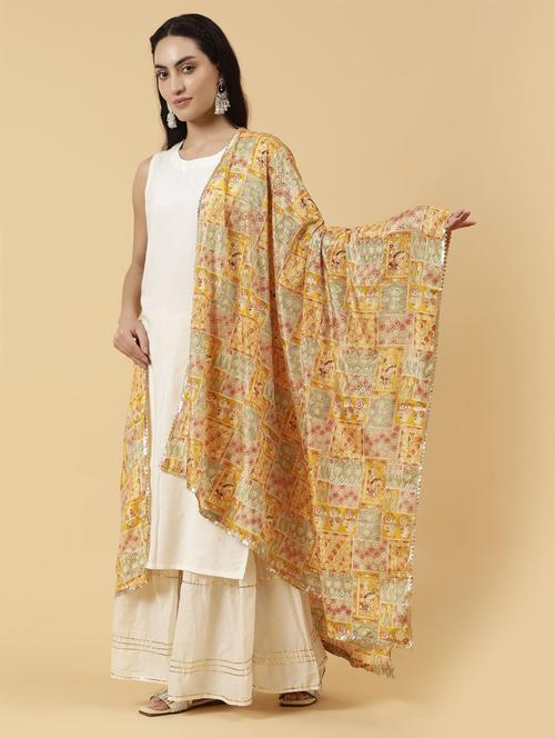 women multi color printed dupatta - 21345592 - Standard Image - 0