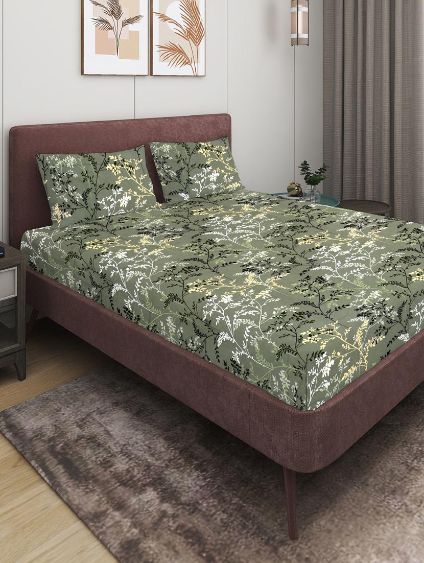 printed double bedsheet with pillow covers - 21345805 - Zoom Image - 0