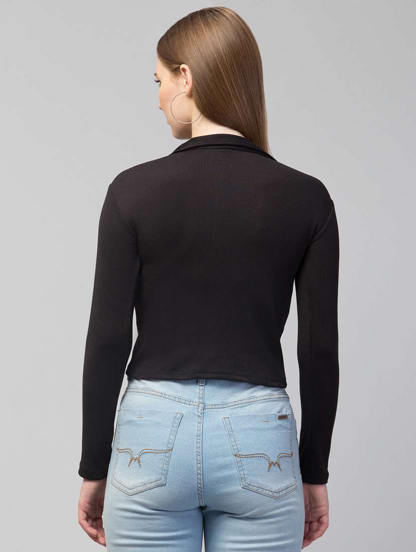 women pack of 2 solid crop tops - 21347751 -  Standard Image - 2