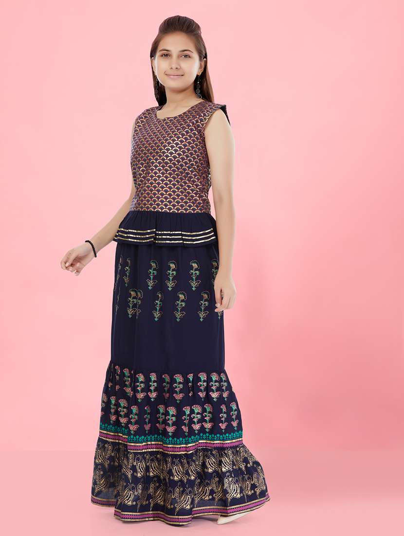 girls self-designed lehenga choli - 21348843 -  Standard Image - 2