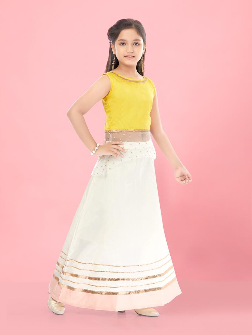 girls self-designed lehenga choli - 21348849 - Standard Image - 2