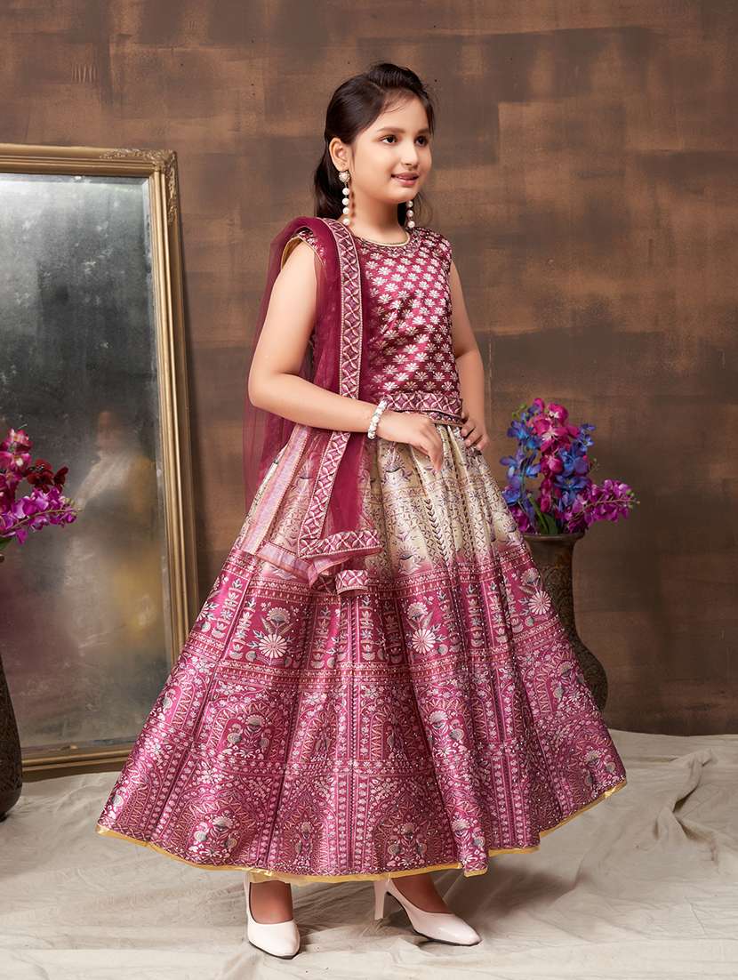 girls printed lehenga choli - 21348855 -  Standard Image - 2