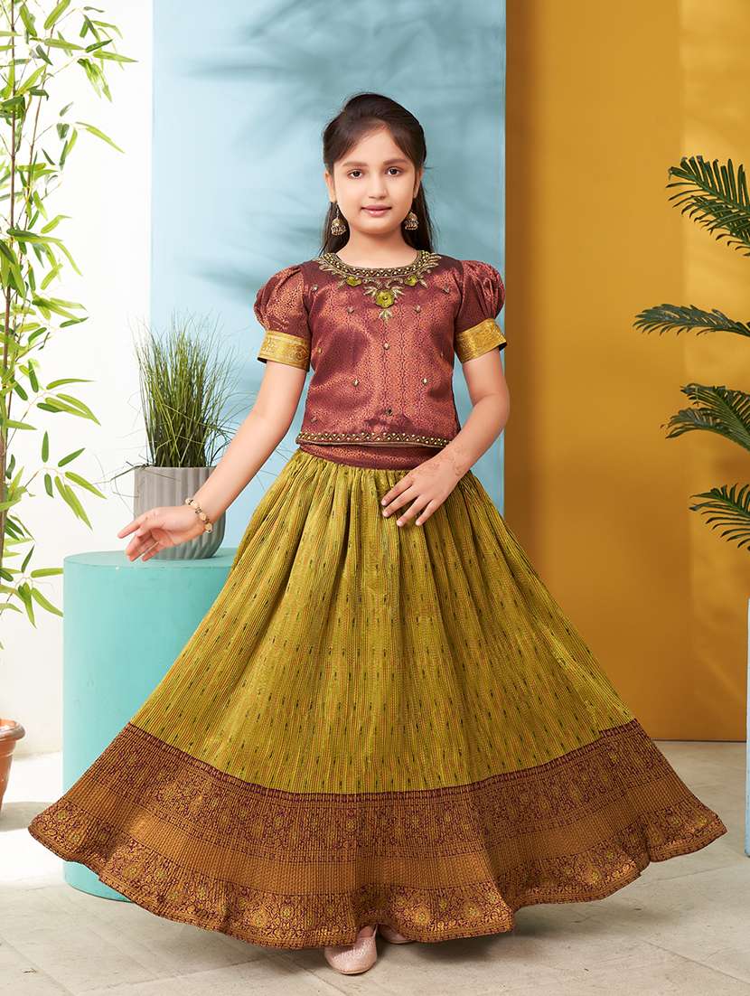 girls self-designed lehenga choli