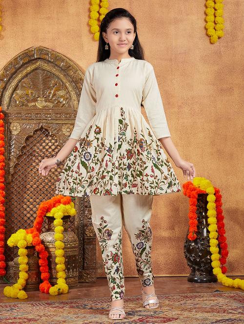 girls top and bottom ethnic wear sets - 21349086 - Standard Image - 0