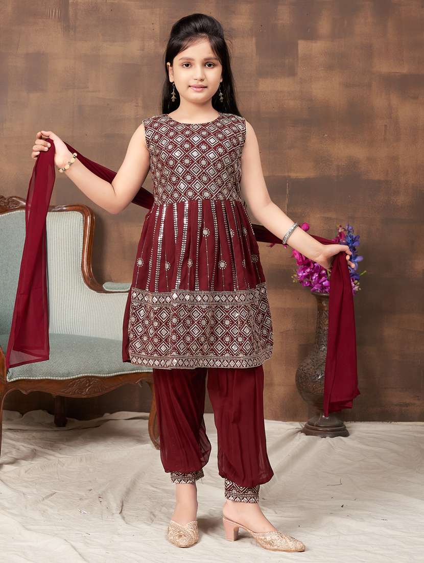 girls top and bottom ethnic wear sets