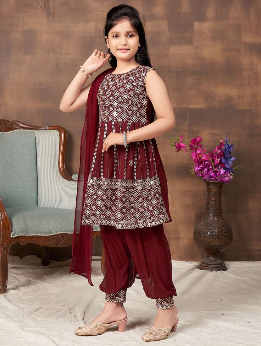 girls top and bottom ethnic wear sets - 21349091 -  Standard Image - 2