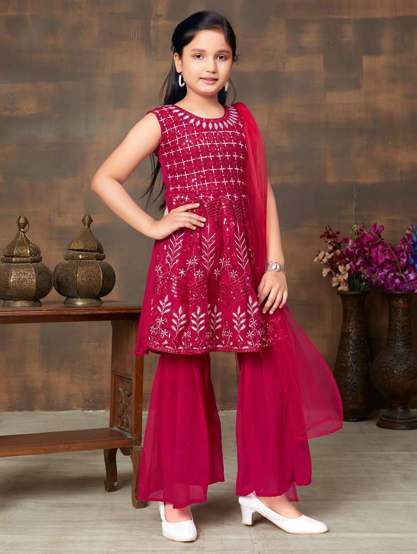 girls top and bottom ethnic wear sets - 21349094 -  Standard Image - 2