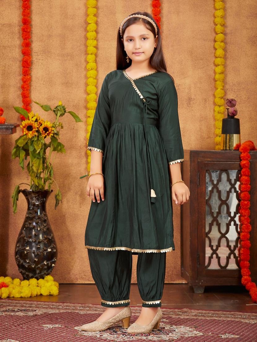 girls top and bottom ethnic wear sets - 21349165 - Standard Image - 2